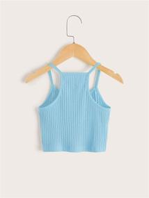 img 3 attached to Romwe Ribbed Camisole Sleeveless Racerback