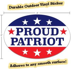 img 2 attached to Patriot Window Bumper Sticker Inches
