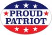 patriot window bumper sticker inches logo