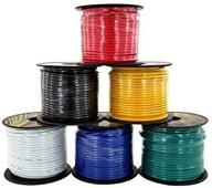 🔌 high-quality 14 gauge flexible copper clad aluminum low voltage primary wire 6 color set - 100ft roll, perfect for 12 volt automotive, trailer harness, car audio, and video wiring - 600 ft total logo