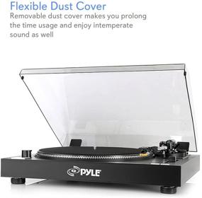 img 2 attached to Pyle PLTTB3U Belt Drive USB Turntable: Record & Convert Vinyl with Digital Software