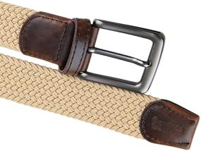 img 2 attached to 📿 Moonsix Braided Stretch Leather Elastic Bracelet: Dapper Men's Accessory