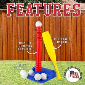 img 1 attached to 🔴 T Ball Set for Toddlers and Kids - Adjustable and Fun!