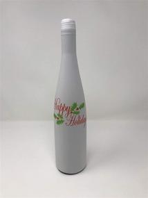 img 3 attached to 🎄 Unique Christmas Wine Decor: Holiday Gear Wine Bottle Covers & Xmas Decorations Winners! Set of 5, Ideal for Liquor & Wine Gift Exchanges - Better than Wine Labels & Stickers