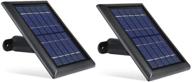 🔋 wasserstein solar panel - power your wyze cam outdoor continuously with 2w 5v charging (2-pack, black) - wyze cam outdoor not included logo