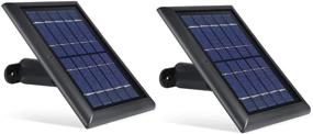 img 4 attached to 🔋 Wasserstein Solar Panel - Power Your Wyze Cam Outdoor Continuously with 2W 5V Charging (2-Pack, Black) - Wyze Cam Outdoor NOT Included