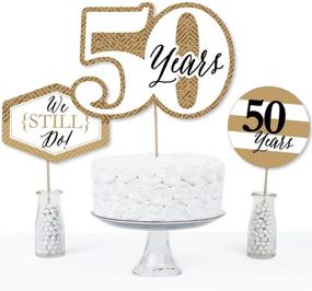 img 2 attached to 🎉 We Still Do - 50th Wedding Anniversary Table Centerpiece Sticks - Set of 15: Perfect Party Decorations for Celebrating a Milestone