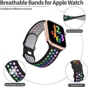 img 2 attached to IWabcertoo Compatible Breathable Wristbands Replacement Cell Phones & Accessories