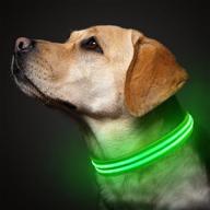 enhance safety with tripolaco led dog collar: high visibility & usb rechargeable glowing collar for small medium large dogs logo