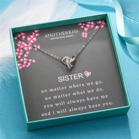 img 3 attached to 💎 Sister Gifts: Stunning Sterling Silver CZ Necklace - Perfect Best Friend Birthday and Friendship Gift!