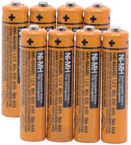 img 4 attached to 🔋 Original New Rechargeable NI-MH 8X HHR-65AAABU AAA Batteries for Panasonic Cordless Phone 1.2V 630mAh by YXZHENG