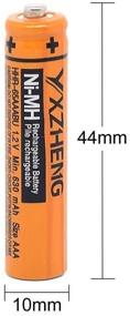 img 2 attached to 🔋 Original New Rechargeable NI-MH 8X HHR-65AAABU AAA Batteries for Panasonic Cordless Phone 1.2V 630mAh by YXZHENG