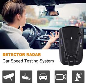 img 2 attached to Advanced Radar Detector with Vehicle Speed Alarm System and 360 Degree Detection for Cars - LED Display Included