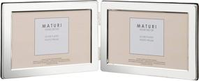 img 1 attached to 🖼️ Viceni UNPF5-57 Double Photo Frame: Stunning Silver Landscape Design, 5x7-Inch