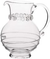 juliska glass amalia pitcher clear логотип