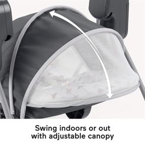 img 2 attached to 👶 Fisher-Price On-the-Go Soothing Baby Swing: Convenient Folding & Packing, Multicolor