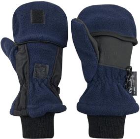 img 3 attached to 🧤 Stay Warm and Convert with NIce Caps Thinsulate Fingerless Convertible Boys' Accessories for Cold Weather