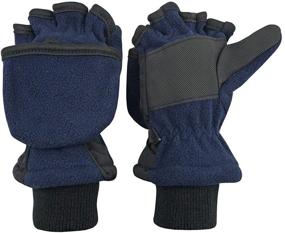 img 4 attached to 🧤 Stay Warm and Convert with NIce Caps Thinsulate Fingerless Convertible Boys' Accessories for Cold Weather