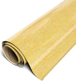 img 1 attached to 🌟 Siser Sparkle HTV Roll - Smooth Glitter Heat Transfer Vinyl 12"x1yd (Buttercup Yellow)