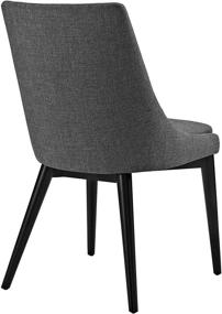 img 1 attached to 🪑 Modway Viscount Mid-Century Modern Gray Fabric Kitchen and Dining Room Chair: Stylish and Upholstered