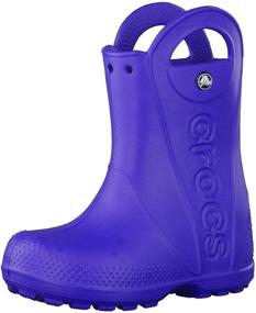 img 4 attached to Crocs Kids Handle Rain Boot Boys' Shoes ~ Outdoor