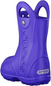 img 1 attached to Crocs Kids Handle Rain Boot Boys' Shoes ~ Outdoor