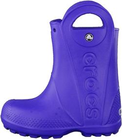 img 3 attached to Crocs Kids Handle Rain Boot Boys' Shoes ~ Outdoor