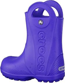 img 2 attached to Crocs Kids Handle Rain Boot Boys' Shoes ~ Outdoor