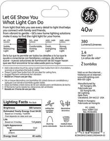 img 2 attached to GE 12993 12-Inch Incandescent Ceiling Light Bulb, 40 Watt