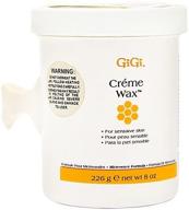 🧖 gentle hair removal: gigi crème wax for sensitive skin - microwave formula, 8oz logo