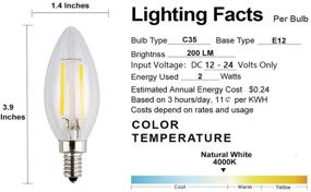 img 2 attached to OPALRAY Candelabra Dimmable Incandescent Equivalent Industrial 🔆 Electrical: Illuminate Your Space with Style and Efficiency