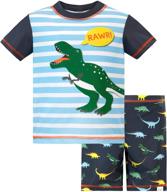 🦖 harry bear boys' dinosaur two piece swim set: roar into summer fun! logo