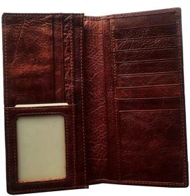 img 1 attached to 🐄 Cowhide Leather Vertical Multi Card Cardholder: Organize Your Cards in Style