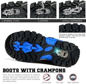 img 3 attached to 🧗 Ultimate Grip Outdoor Climbing Shoes for Active Boys - Antiskid Walking Sneakers