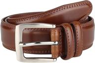 👔 men's double stitch genuine leather accessories and belts - classic style logo