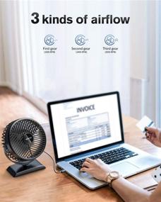 img 2 attached to 💨 Gaiatop USB Desk Fan: Small, Powerful, and Portable for Efficient Cooling