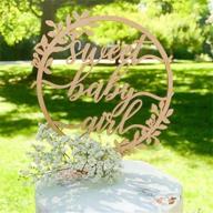 sweet baby girl cake topper logo