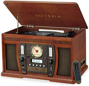 img 4 attached to Victrola Aviator 8-In-1 Bluetooth Record Player &Amp