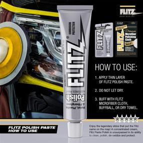 img 2 attached to 🔧 USA-Made Flitz Multi-Purpose Metal, Plastic & Fiberglass Polish Paste: Ideal for Headlight Restoration, Rust Removal, & Sterling Silver Jewelry