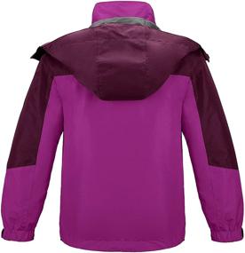 img 3 attached to 🧥 Wantdo Girls' 3 in 1 Waterproof Ski Jacket: Windproof & Warm Winter Snow Coat with Hood - Perfect for Snowboarding, Skiing, and Rainy Days