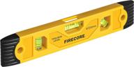 🔥 firecore magnetic torpedo level: 9-inch shockproof toolbox level with 3 bubble spirit level - 45 90 180 degree accuracy logo