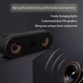 img 1 attached to 🔊 HANRICO Q32 Bluetooth Speaker - Portable Wireless Speaker with 10W HD Sound and Bass, 1500mAh, Bluetooth/TF/USB Support, FM Radio Function, Handsfree - Home, Outdoor, Travel (Black)