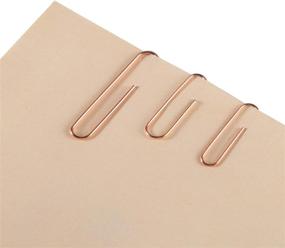 img 1 attached to 📎 Set of 600 Rose Gold Office Paper Clips in Assorted Sizes (28mm, 33mm, 50mm) – Small, Medium, and Jumbo