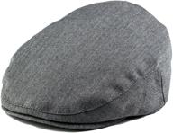 🧢 stylish grey herringbone driver page boy cap for baby boys: born to love baby boy's hat logo