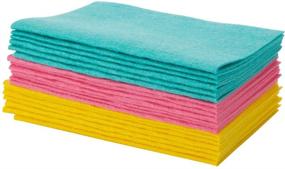 img 4 attached to Dufre Reusable Cleaning Cloths - Super Absorbent & Lint Free Dish Clothes for Eco-Friendly Kitchen Cleaning (Pack of 20)