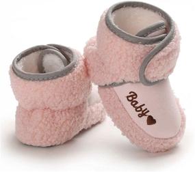 img 2 attached to 👶 ENERCAKE Baby Boys Girls Gripper Booties - Stay on Slippers Newborn Socks Infant Toddler Crib Winter Shoes for Boys Girls