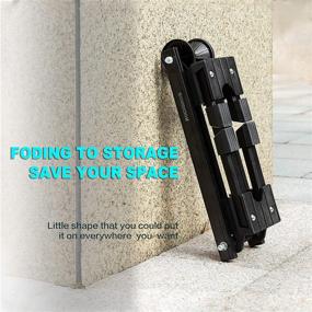 img 2 attached to 🚲 Storage Bike Stands – Foldable Floor Bicycle Stand for Portable Home Garage Organizer. Cycling Storage Rack for Mountain and Road Bikes. Convenient Cycle Tires Holder.