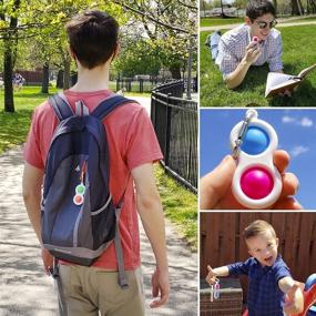 img 1 attached to Fun and Functional Special 🔑 Children Silicone Pressure Keychain: A Must-Have Accessory!