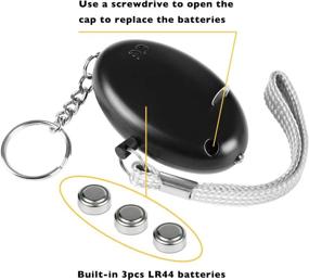 img 1 attached to 🔒 SafeSound Personal Alarm 140dB with Flashlight: Powerful Pocket Guardian for Women, Elderly, Kids – Self Defense and Emergency Siren Song Keychain