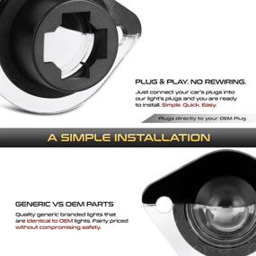 img 2 attached to VIPMOTOZ OE-Style License Plate Light Tag Lamp Housing Assembly Replacement Pair For 1994-2004 Ford Mustang (Driver & Passenger Side Set)